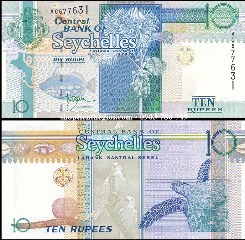 Seychelles 10 Rupees 2013 UNC